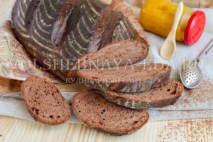 рецепт приготовления шоколадного хлеба с какао