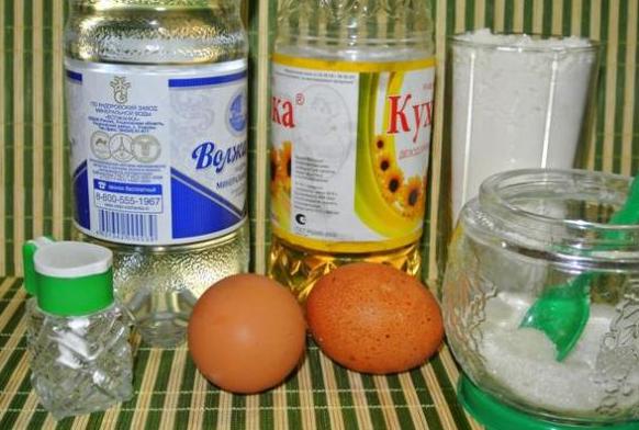 блины на минералке