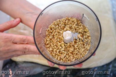 Отрывной хлеб-гармошка с корицей и грецкими орехами, Шаг 08