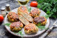 Фото к рецепту: Мясные котлеты с черемшой и плавленым сыром