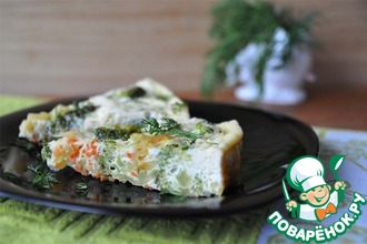 Рецепт: Омлет с овощами Рецепт от папы