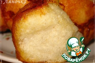 Рецепт: Хлеб Обезьяний с сыром и чесноком
