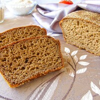 Цельнозерновой хлеб на закваске в духовке