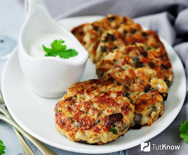 Оладьи из баклажанов