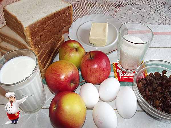 продукты для пирога из яблок